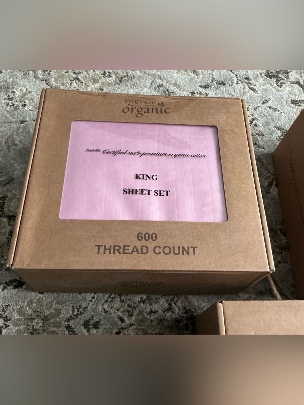King Size 600 TC Organic Sheet Sets - NEW 🩵💗🩶